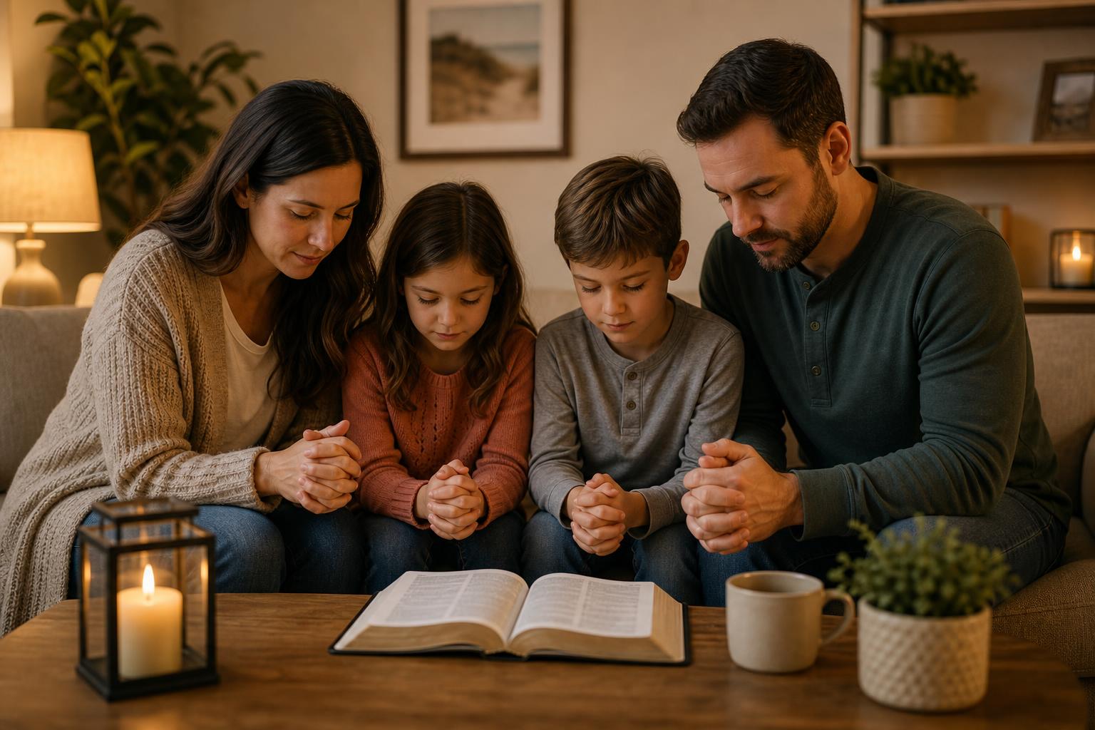 Family Devotions with Kids: A Simple Weekly Plan for Busy Parents